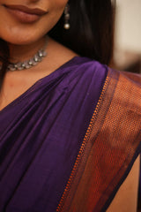 Timeless Bangani Copper Zari Saree