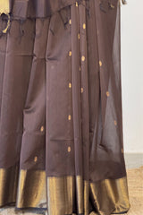 Imperial Coca Cola Maheshwari Silk Saree with Heavy Border & Phool Booti