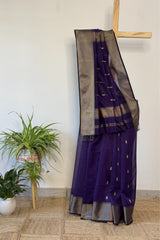 Graceful Bangani Maheshwari Silk Saree with Paat Booti Motifs