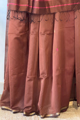 Charming Pink +Brown Star Booti Saree