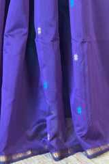 Graceful Sky Blue Star Booti Saree