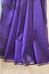 Graceful Sky Blue Star Booti Saree