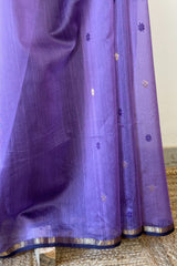 Opulent Violet +Lilac Star Booti Saree