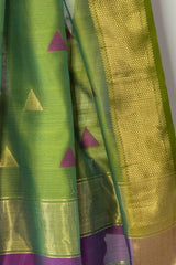 Regal Purple Triangle Boota Saree