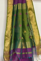 Regal Purple Triangle Boota Saree