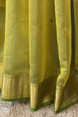 Elegant Yellow Triangle Boota Saree